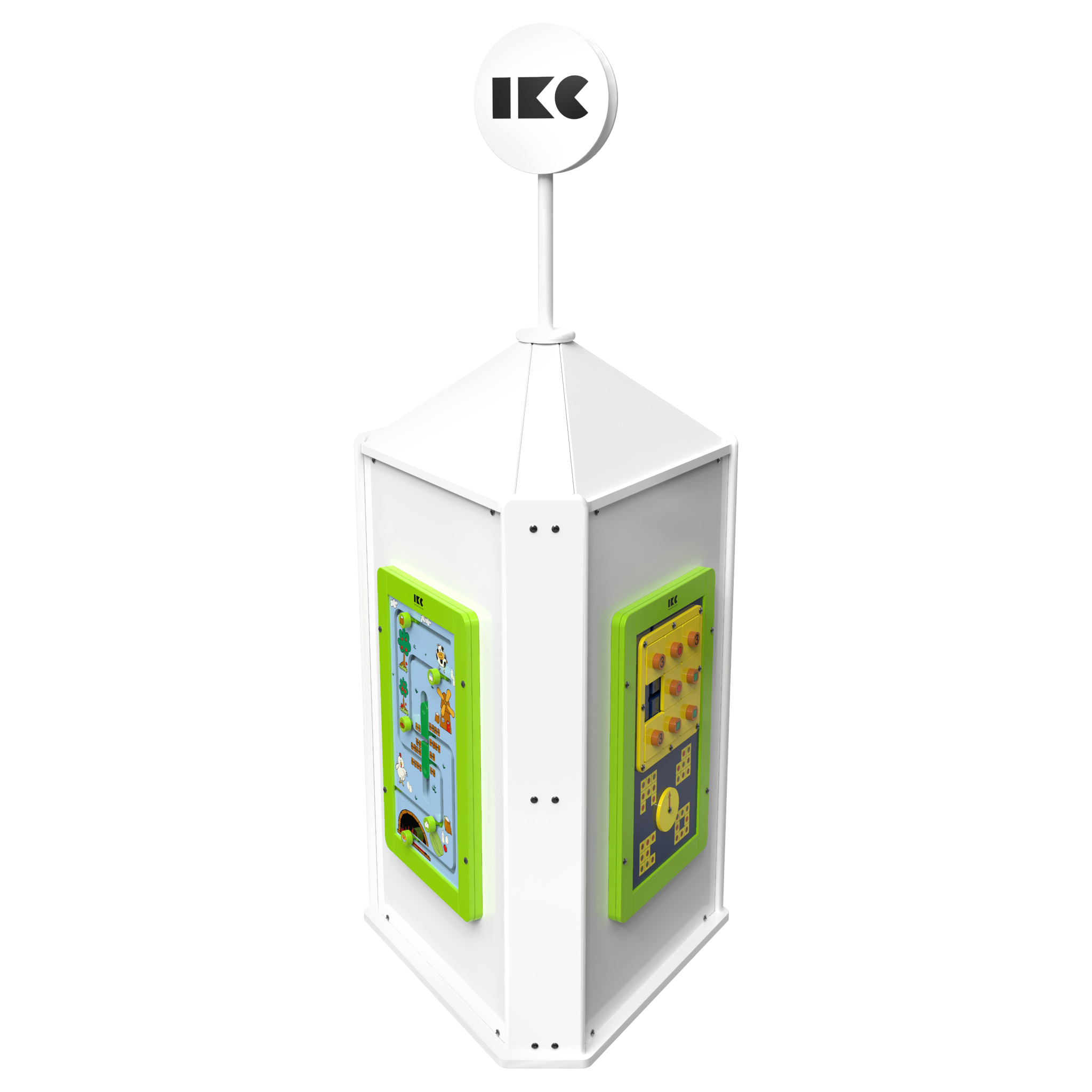 Speeltoren voor een kinderhoek met meerdere spellen  | IKC speelsystemen