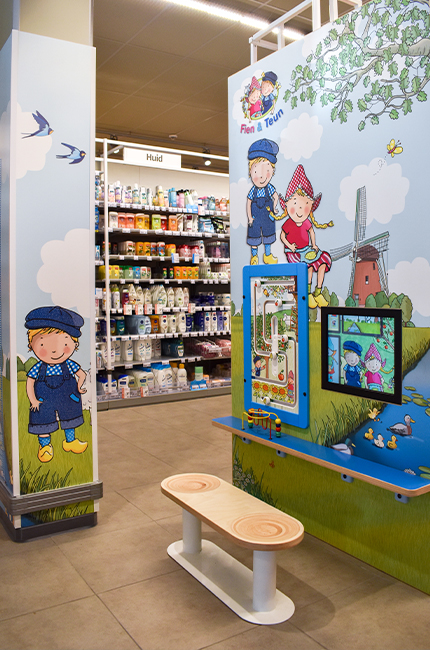 supermarkt Albert Heijn speelhoek in Maldegem met Fien en Teun supermarkt Albert Heijn speelhoek in Maldegem met Fien en Teun