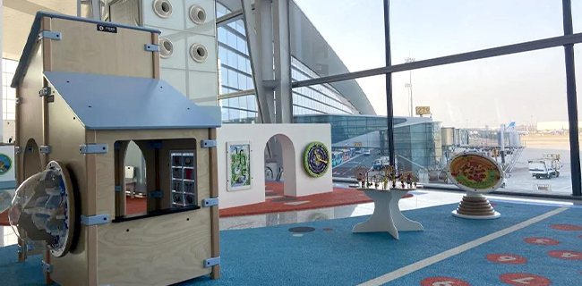 speelhoek voor kinderen op Guangzhou Baiyun International Airport speelhoek voor kinderen op Guangzhou Baiyun International Airport
