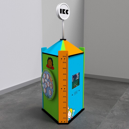 Op deze afbeelding ziet u een interactief speelsysteem Play tower touch 